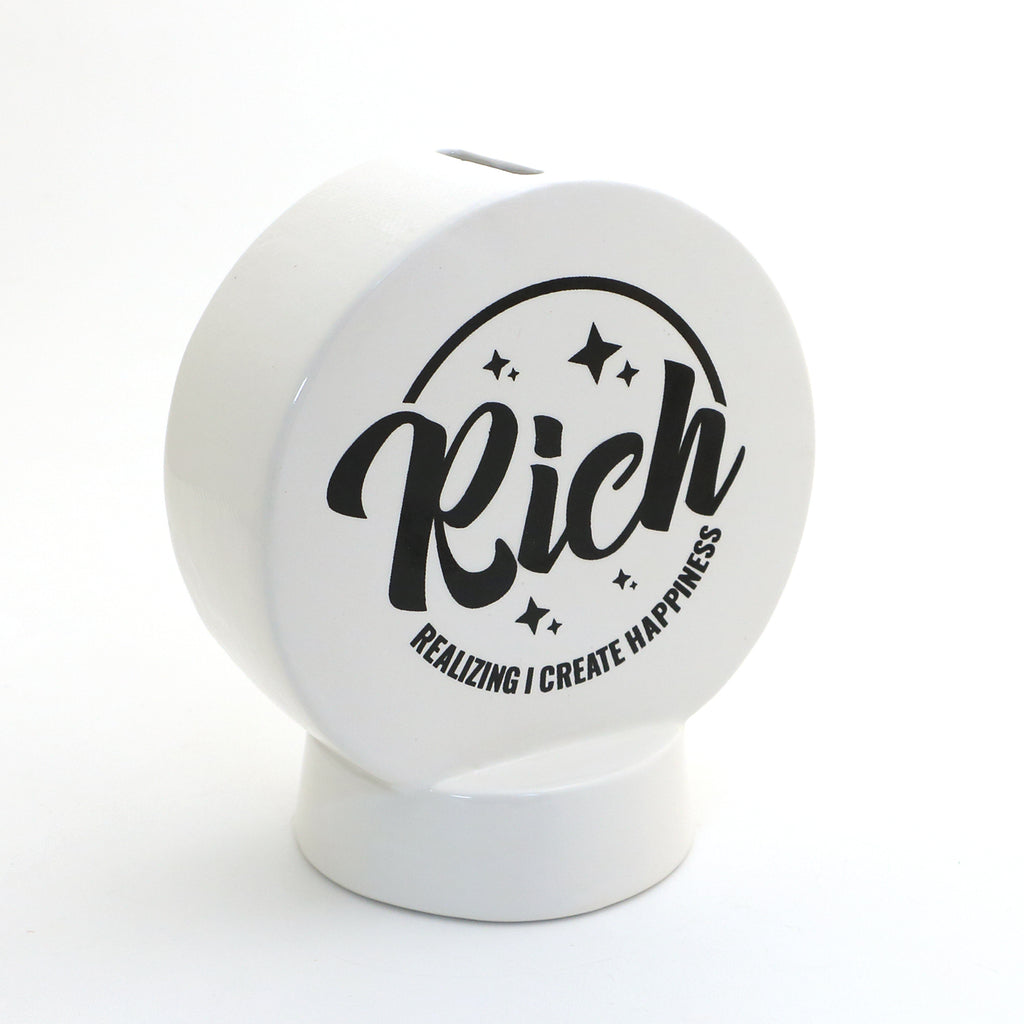 Rich bank, Funny birthday gift, modern piggy bank