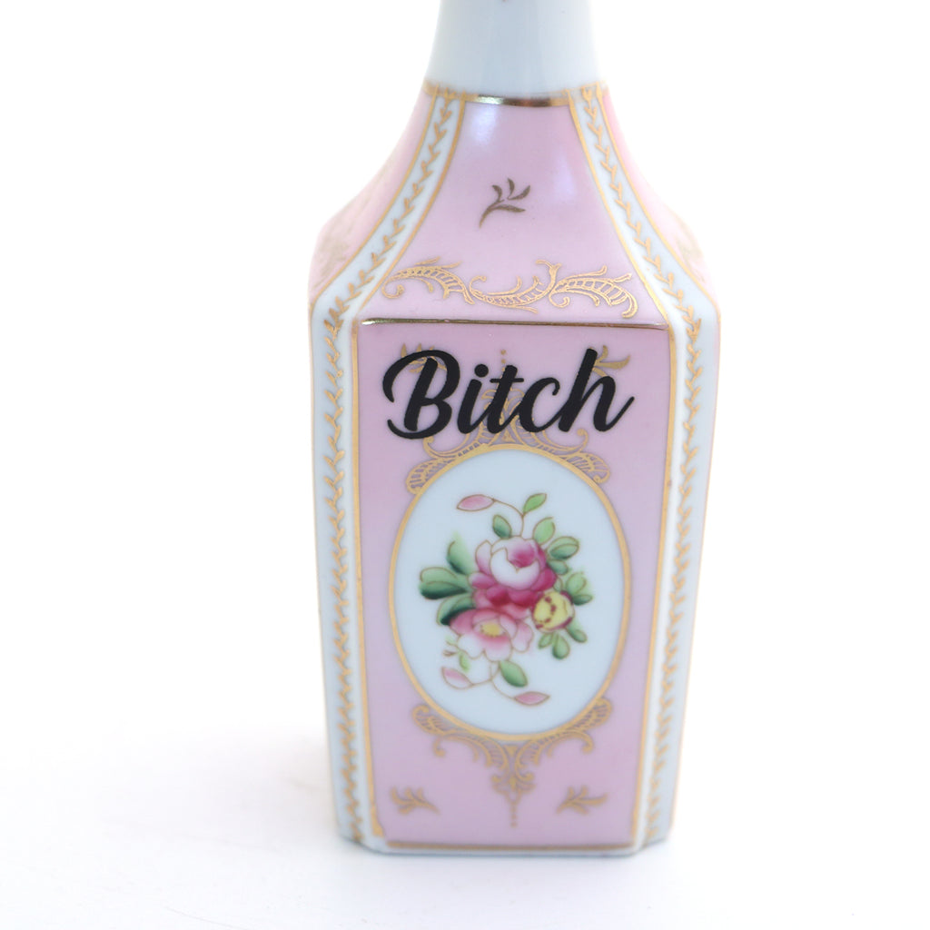 Vintage Parisienne ceramic perfume bottle Bitch