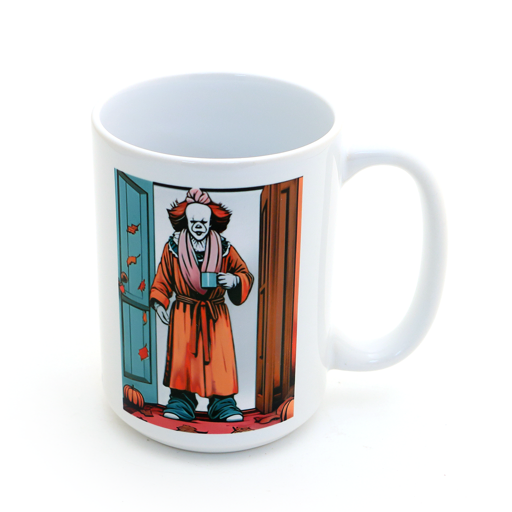 It - Mornings are Murder Mug, Halloween movie Mug, Cult Classics