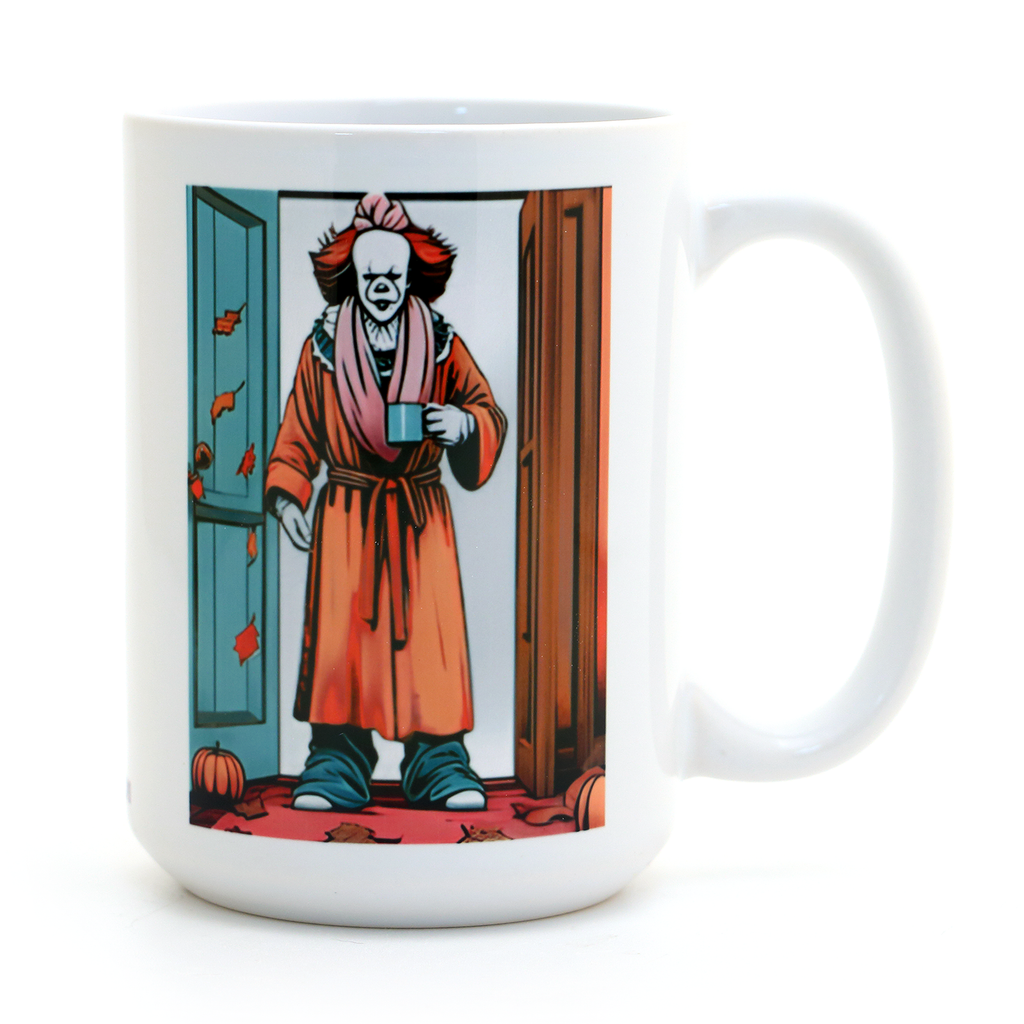 It - Mornings are Murder Mug, Halloween movie Mug, Cult Classics