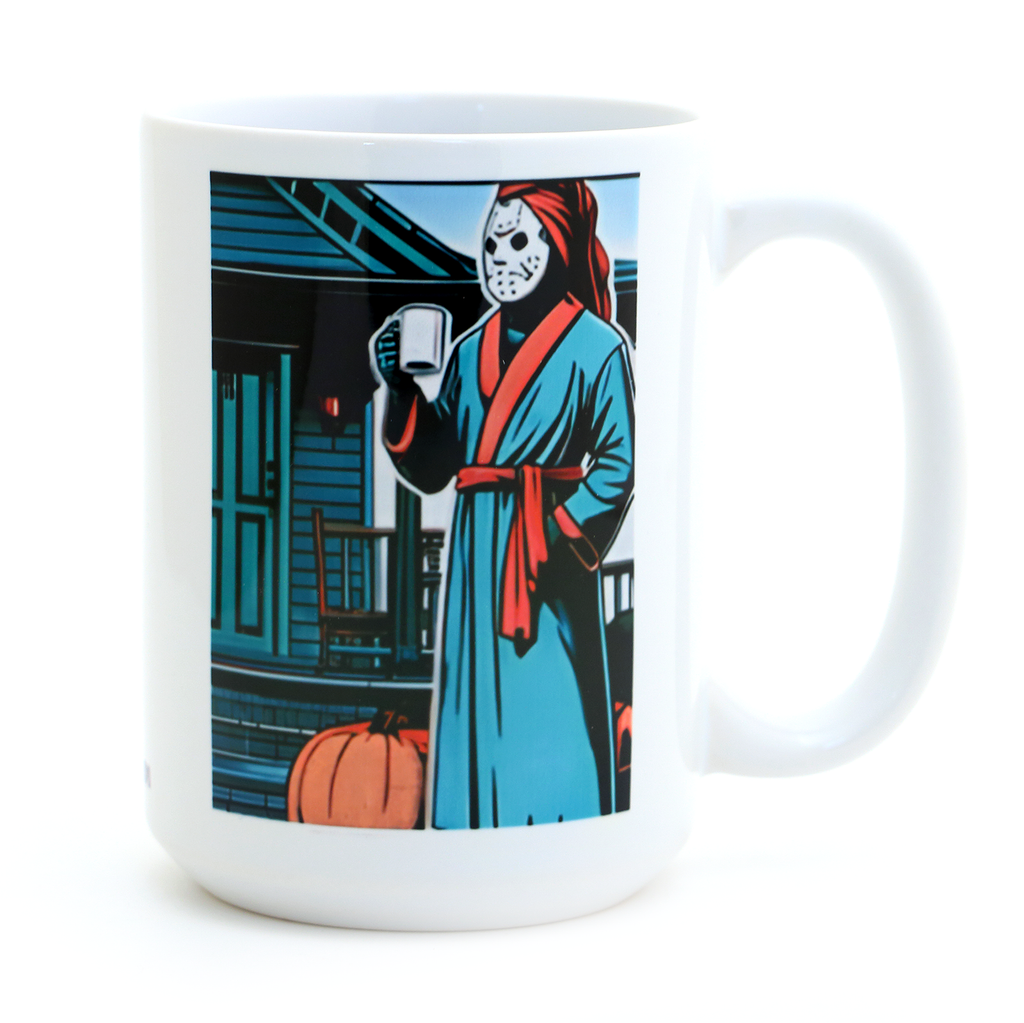 Jason - Mornings are Murder Mug, Halloween movie Mug, Cult Classics