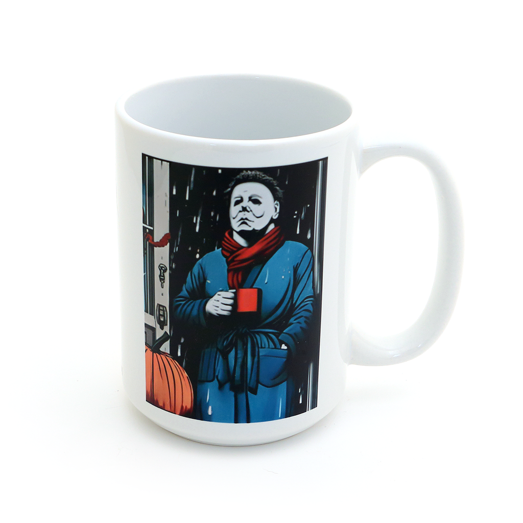 Michael Myers - Mornings are Murder Mug, Halloween movie Mug, Cult Classics