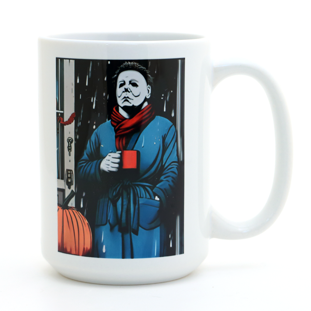 Michael Myers - Mornings are Murder Mug, Halloween movie Mug, Cult Classics