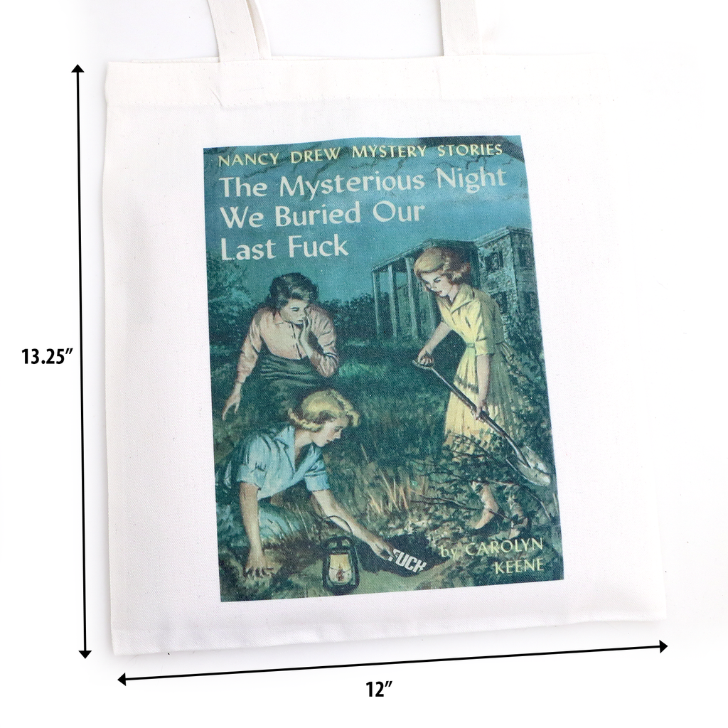 Nancy Drew Tote Bag , book parody, mature language