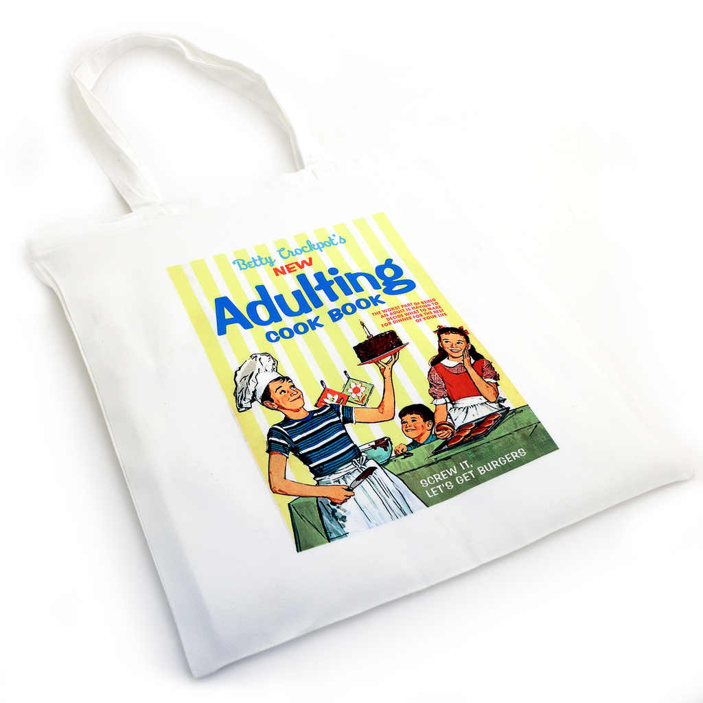 Adulting Cook Book Tote Bag