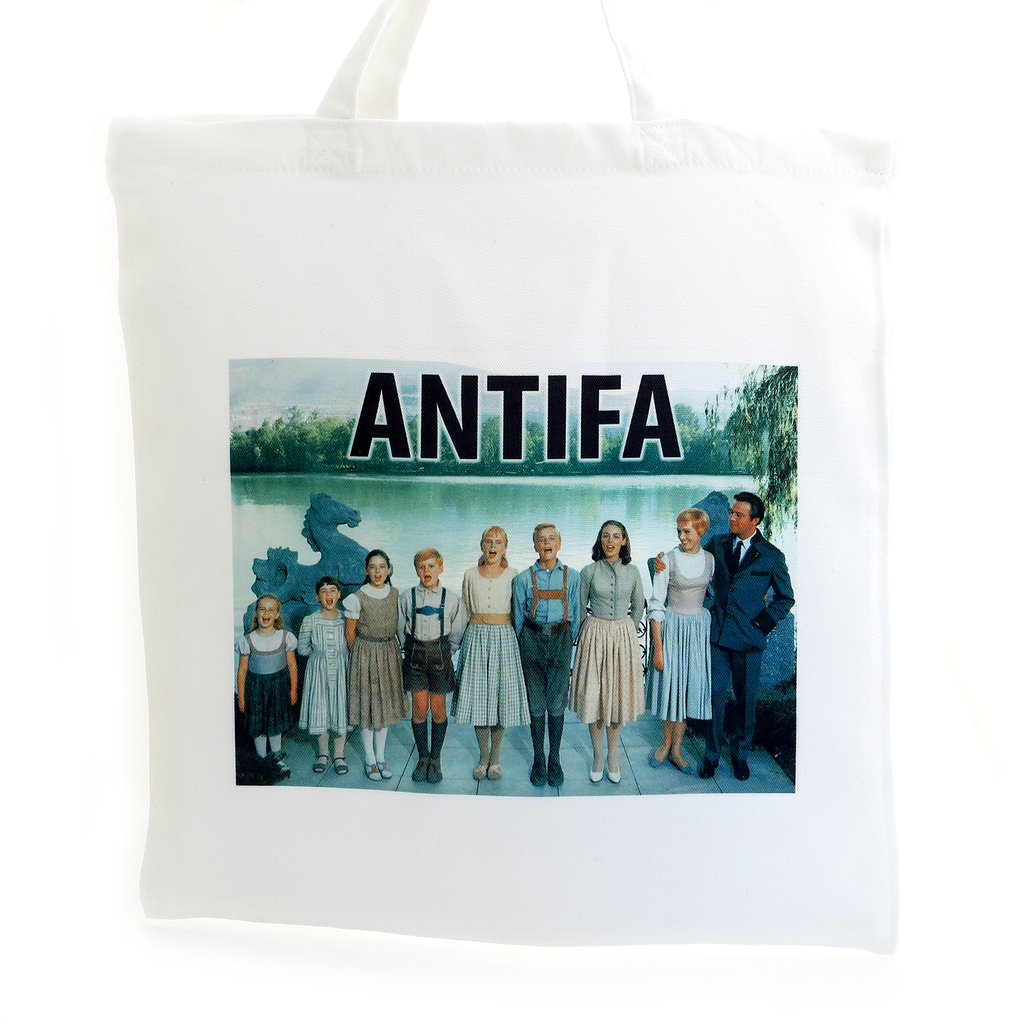 Antifa Tote Bag, Gift for resister, anti-fascist