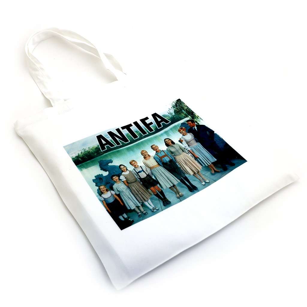 Antifa Tote Bag, Gift for resister, anti-fascist