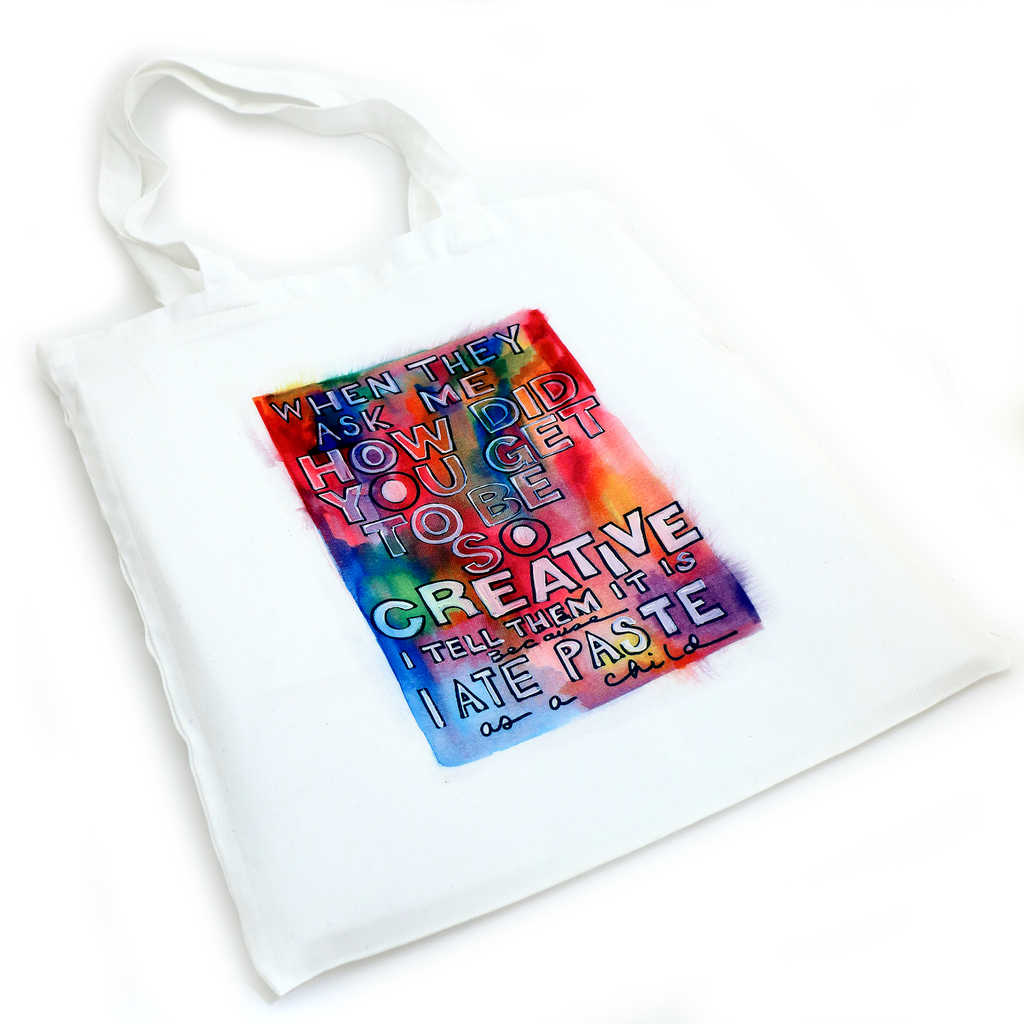 Creativity Tote Bag, gift for artist, maker, creative person