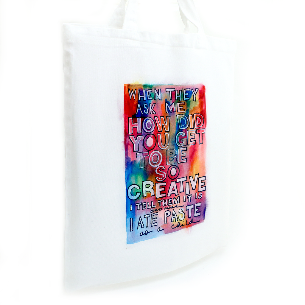 Creativity Tote Bag, gift for artist, maker, creative person