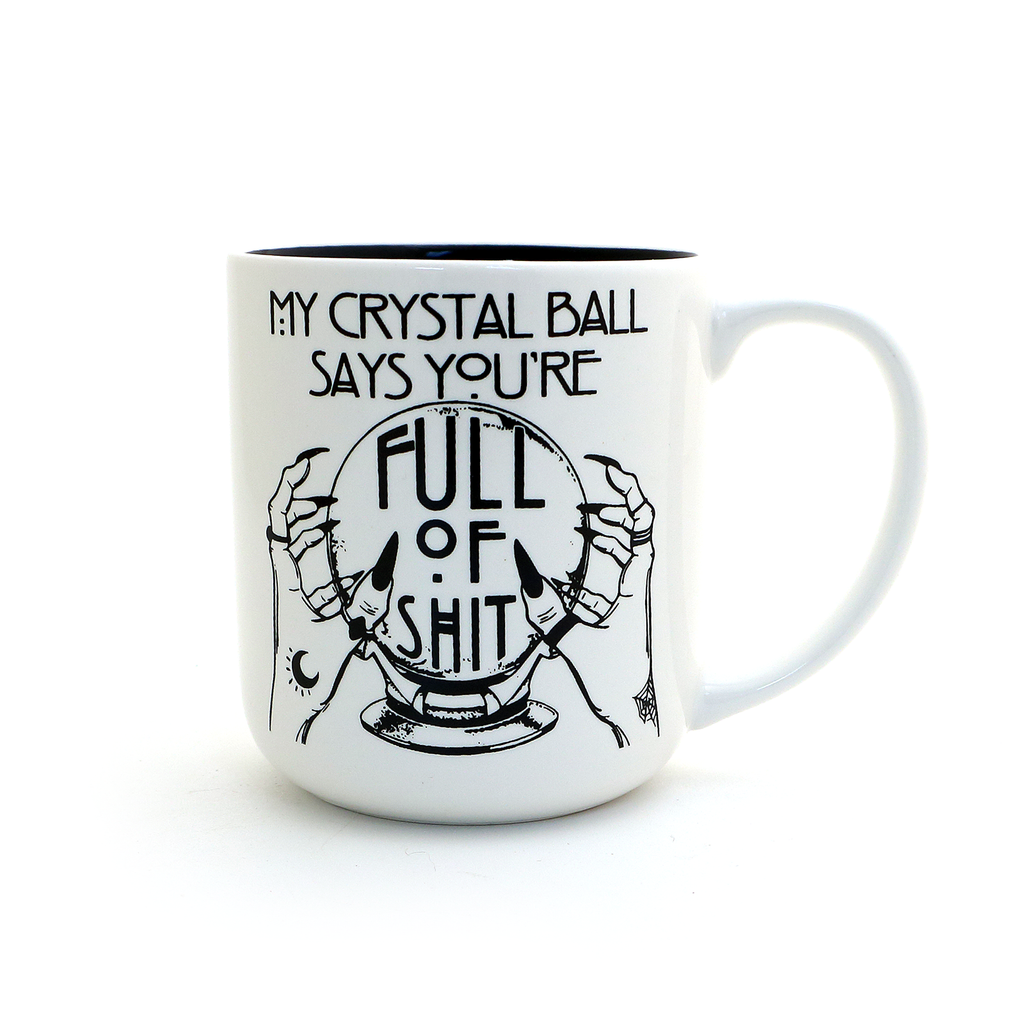 My crystal ball, witch mug, witchy woman, Halloween mug, mature language