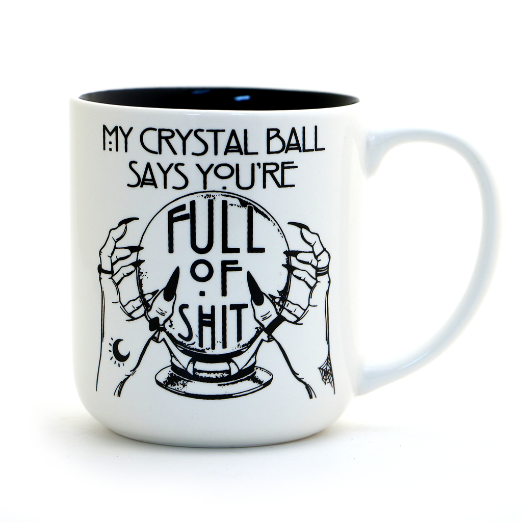 My crystal ball, witch mug, witchy woman, Halloween mug, mature language