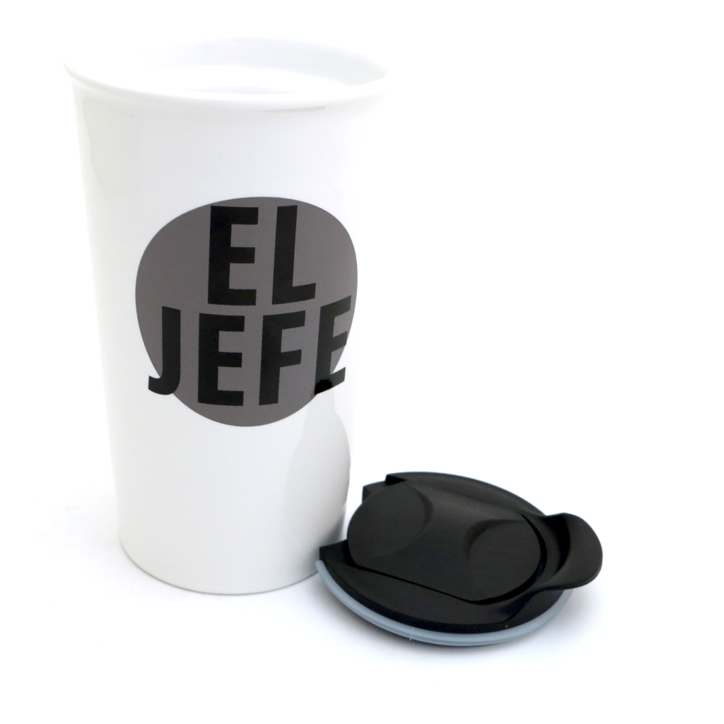 El Jefe Travel Mug, Spanish language, The Boss