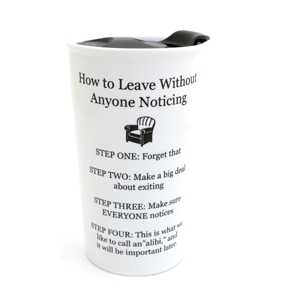 How to Leave Travel Mug, Funny mug for work