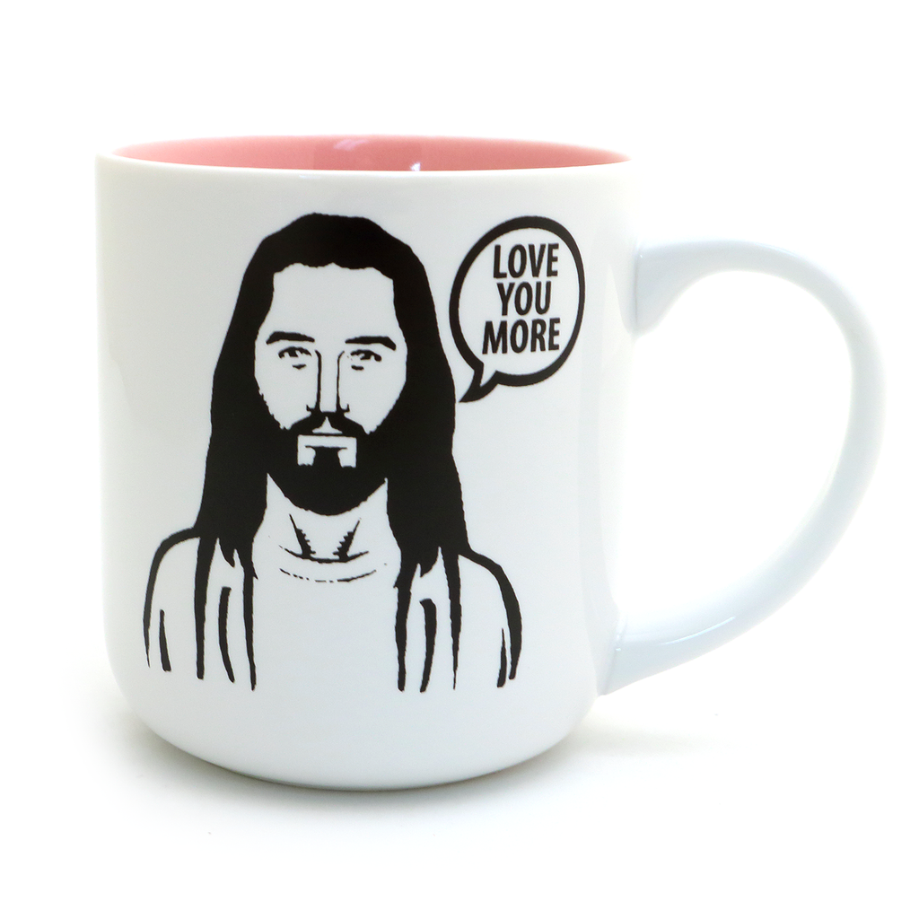 Jesus Love You More mug, inspirational gift, Godparent gift
