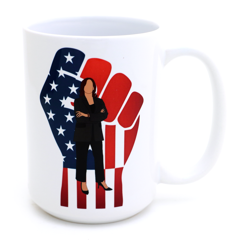 Kamala Harris mug, Strength and Power, 15 oz. political mug