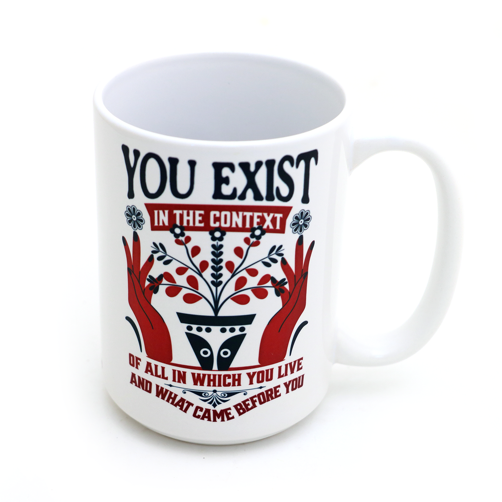 You Exist Mug, Kamala Harris Mug, 15 oz., Coconut Tree, Political gifts