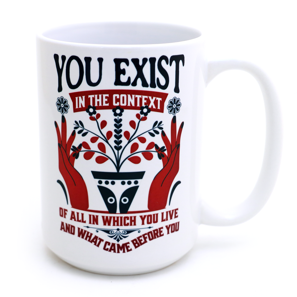 You Exist Mug, Kamala Harris Mug, 15 oz., Coconut Tree, Political gifts