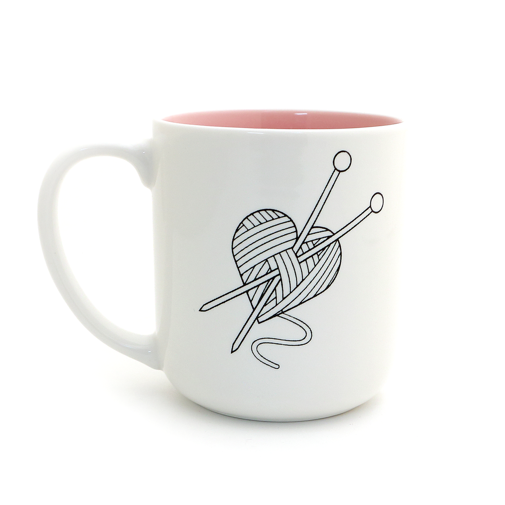 I Knit So I Don't Choke People Mug