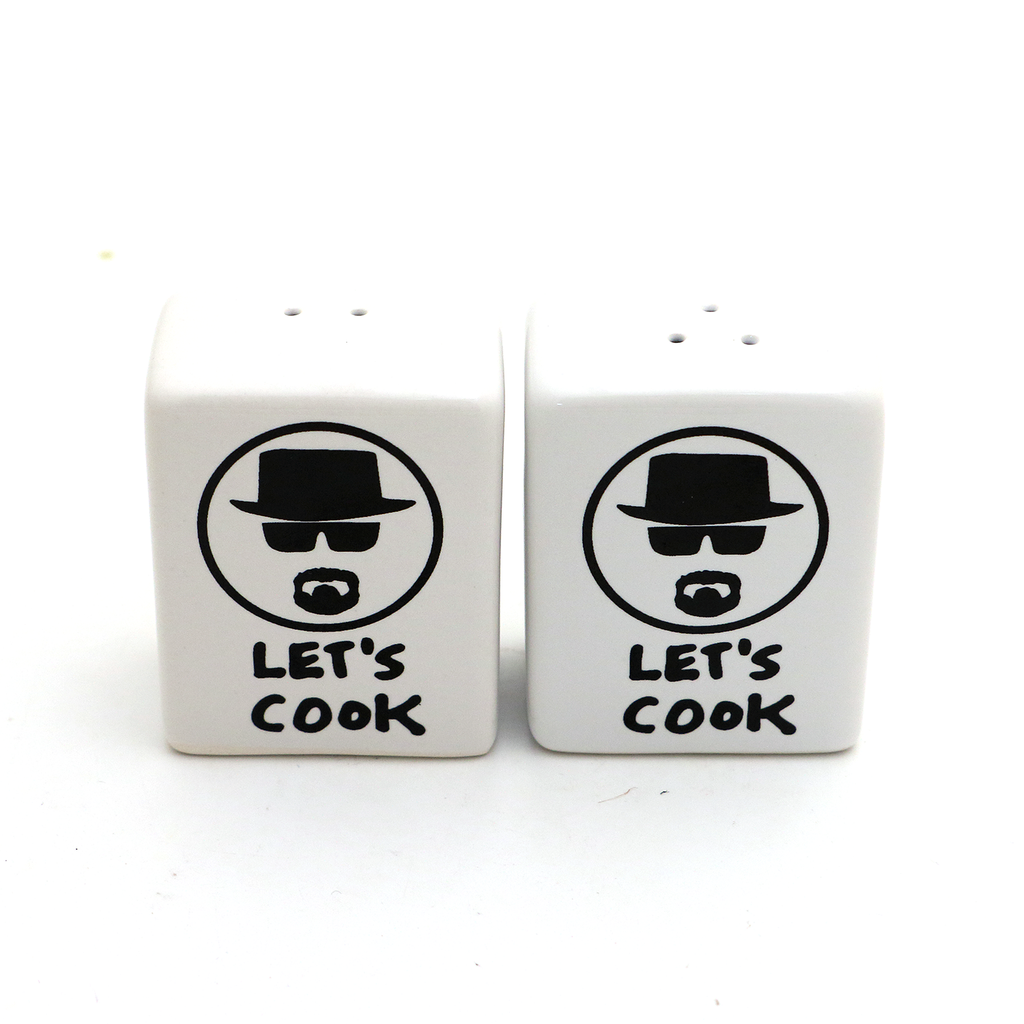 Let's Cook Breaking Bad Parody Salt and Pepper Shaker Set