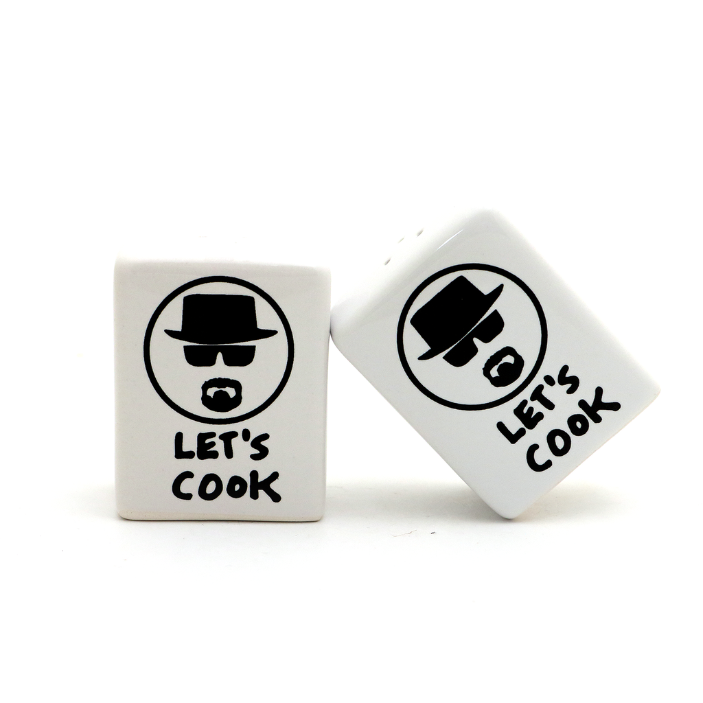 Let's Cook Breaking Bad Parody Salt and Pepper Shaker Set