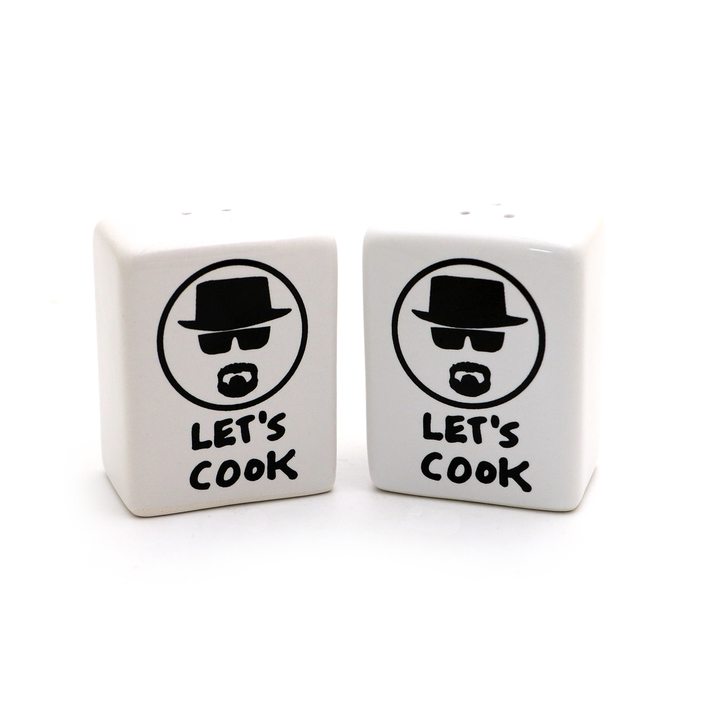 Let's Cook Breaking Bad Parody Salt and Pepper Shaker Set