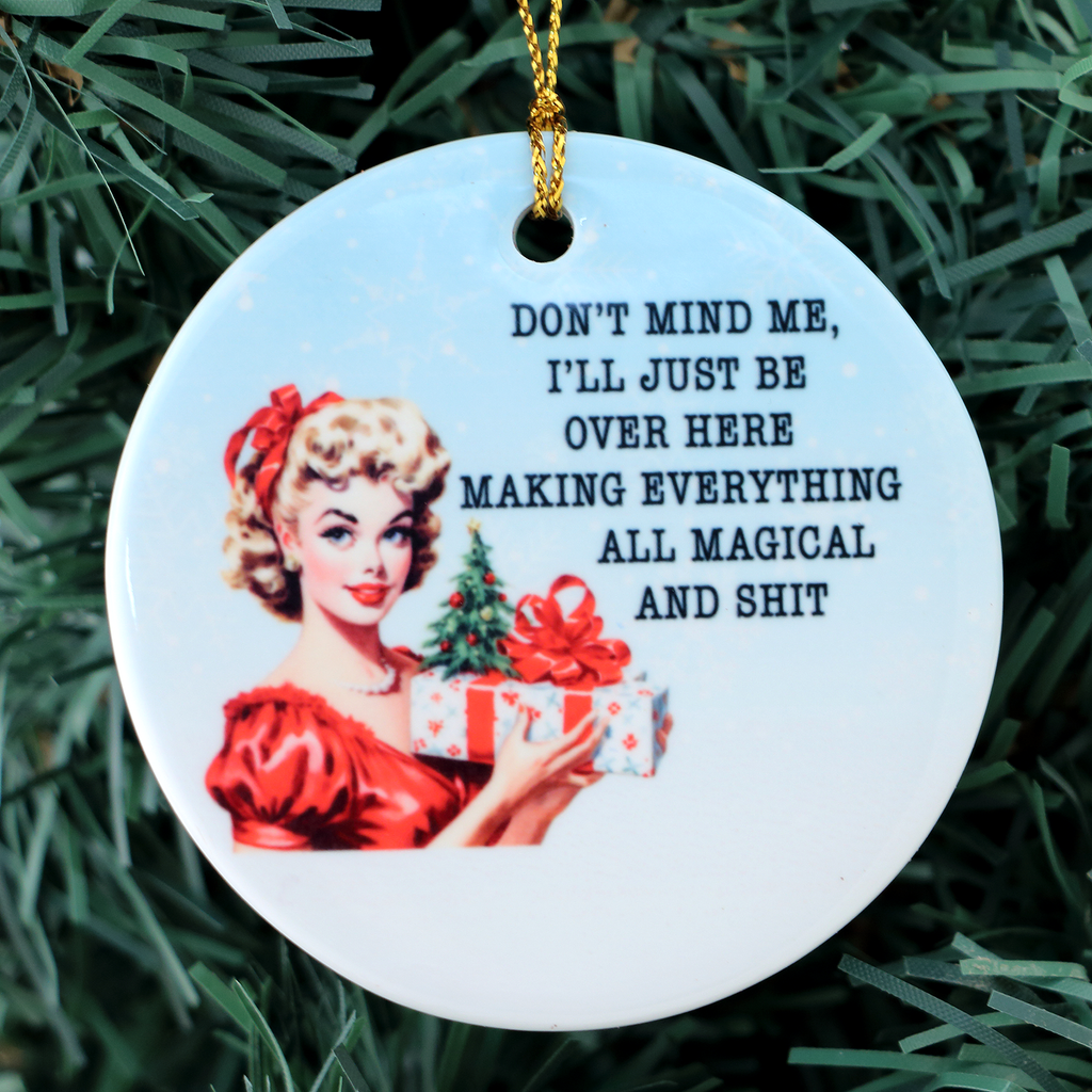 Magical and Shit Ornament, Funny Christmas Ornament