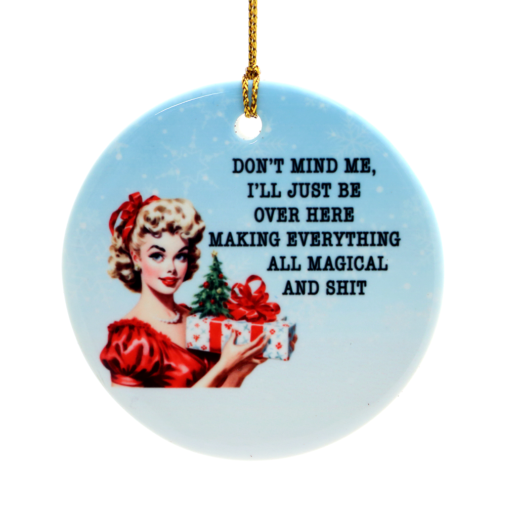 Magical and Shit Ornament, Funny Christmas Ornament