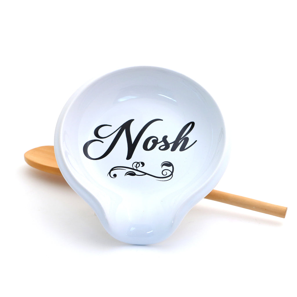 Nosh Spoon rest, hostess gift, Judaica, jewish home