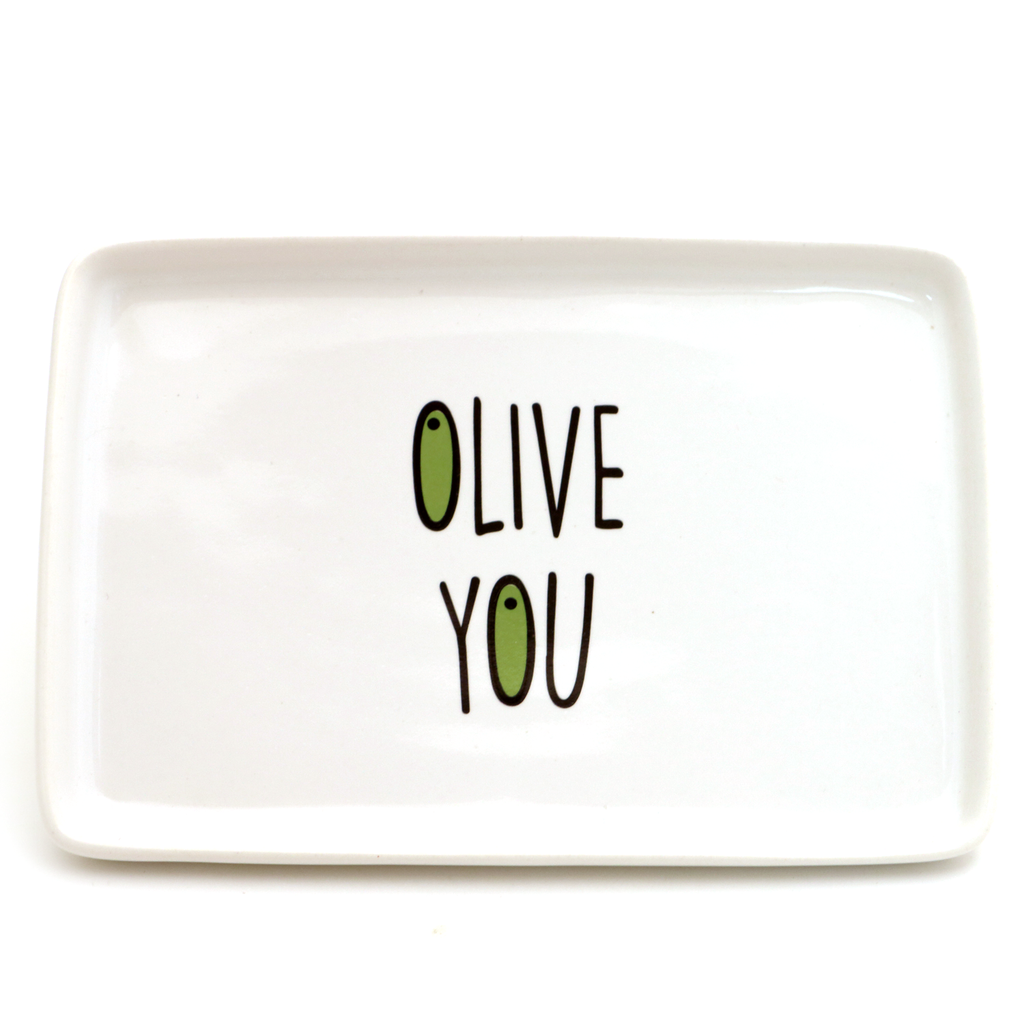 Olive oil dipping dish, Olive You, olive dish