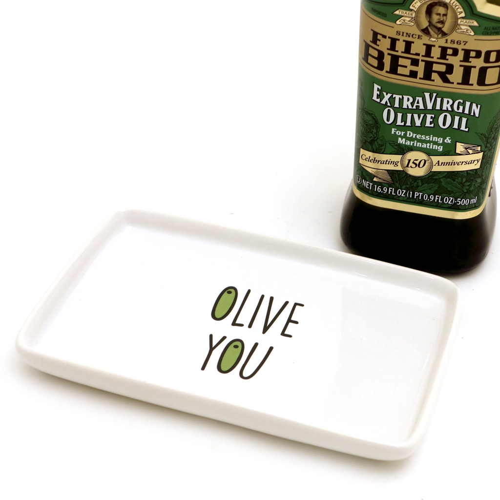 Olive oil dipping dish, Olive You, olive dish