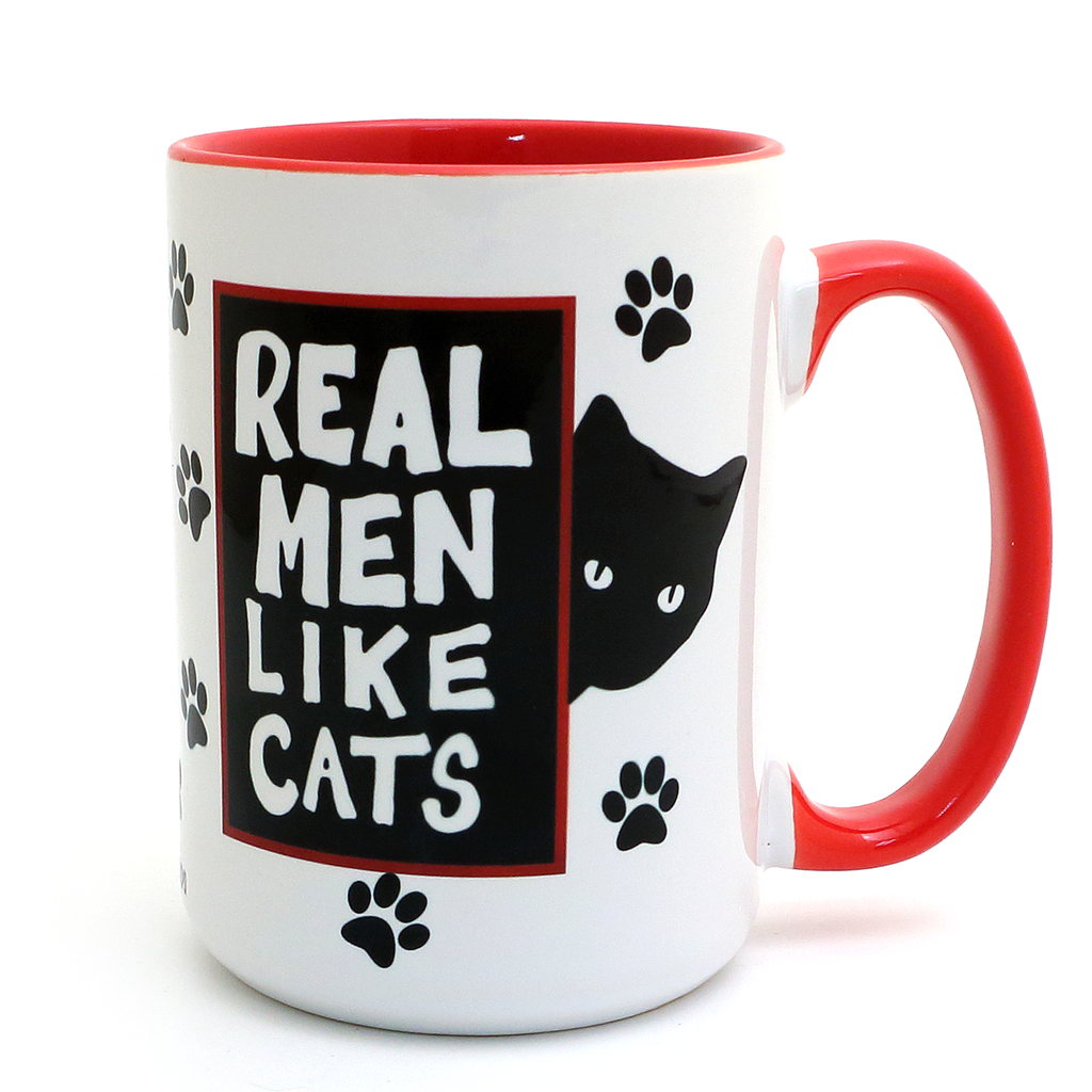 Real Men Like Cats 15oz Mug
