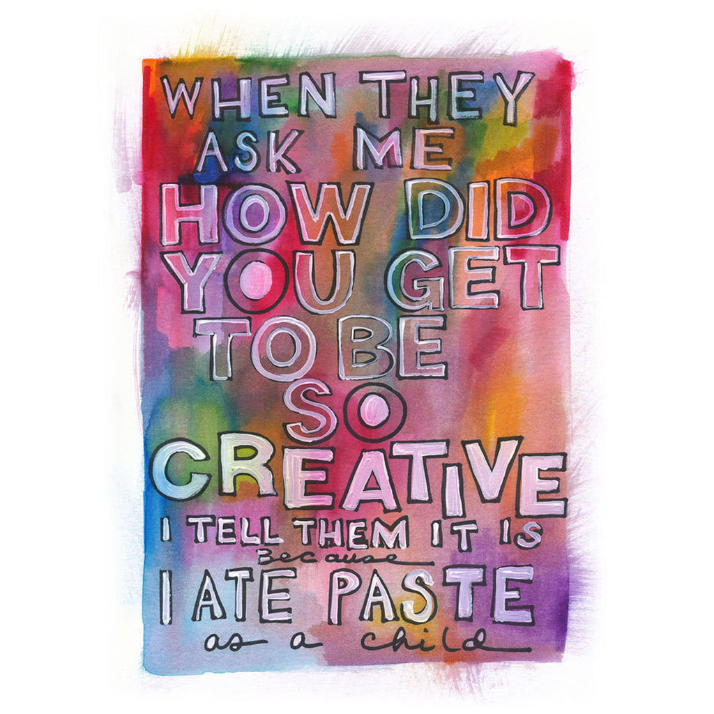 Creativity Rainbow Print