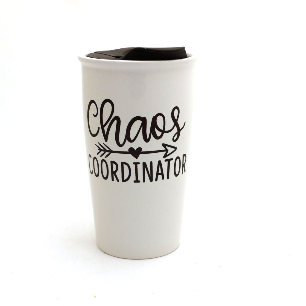 Chaos coordinator travel mug, gift for mom, volunteer, teacher