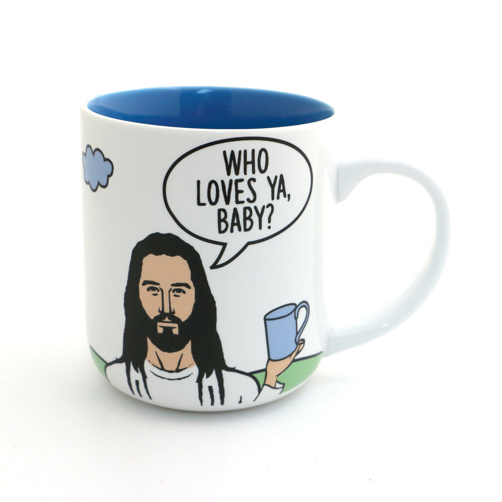 Jesus Mug - Who Loves Ya Baby