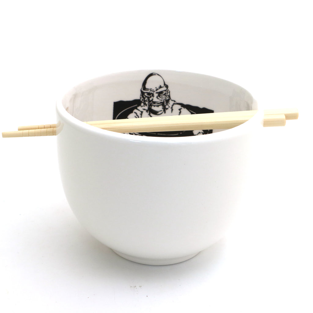 Chopstick Bowl, Creature From the Black Lagoon, monster, ceramic noodle bowl