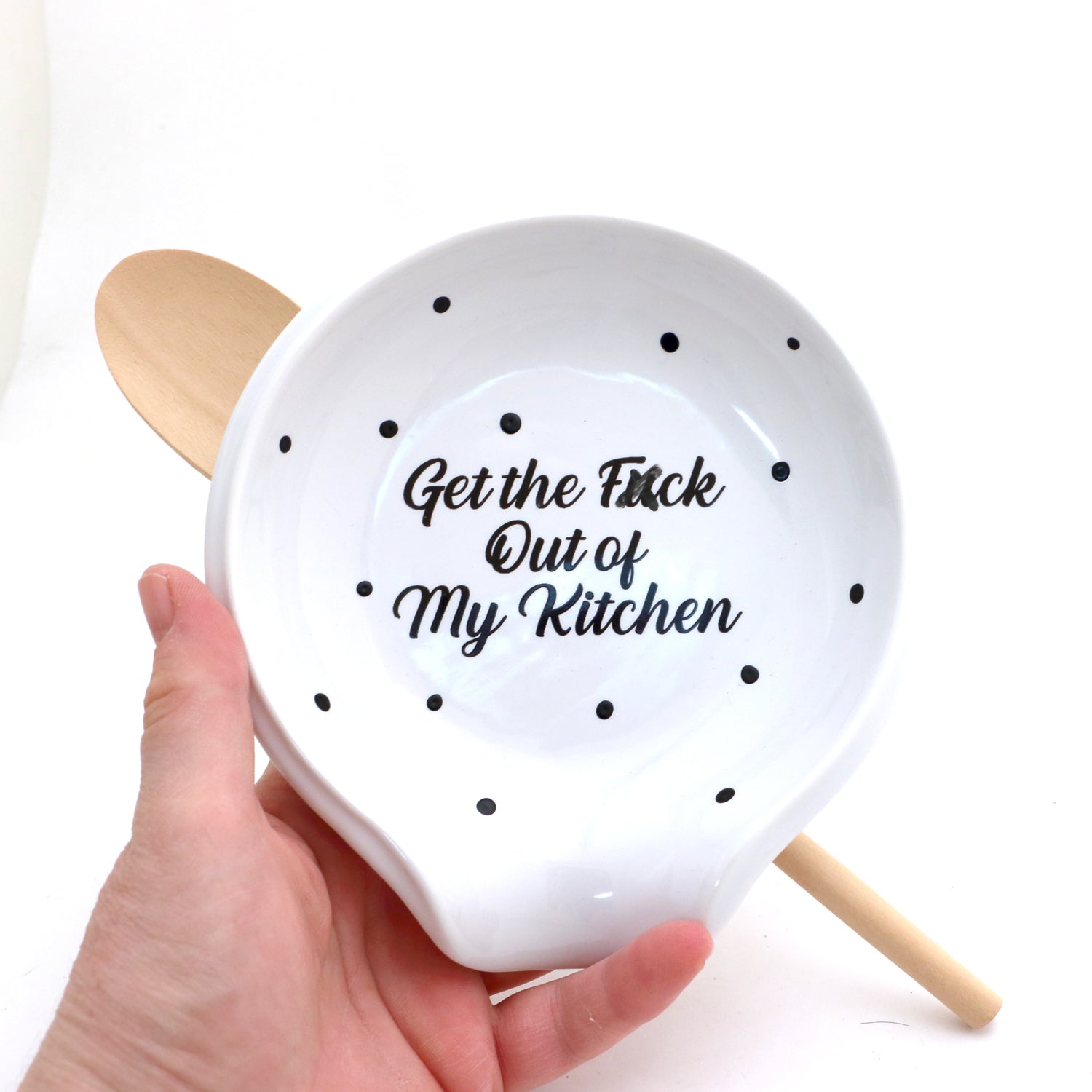 Funny spoon rest, No matter what happens we're eating it, gift for cook