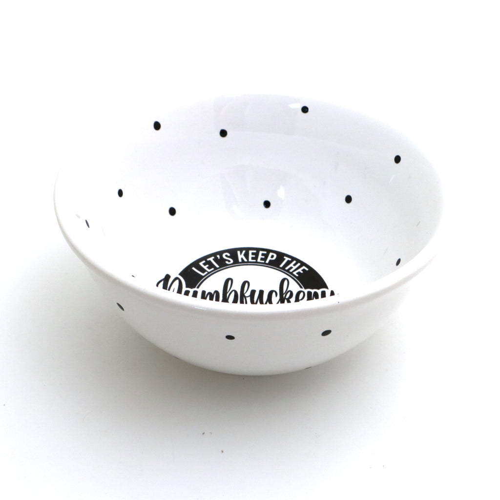 Funny Cereal Bowl, Dumbfkery cereal bowl, Mature language