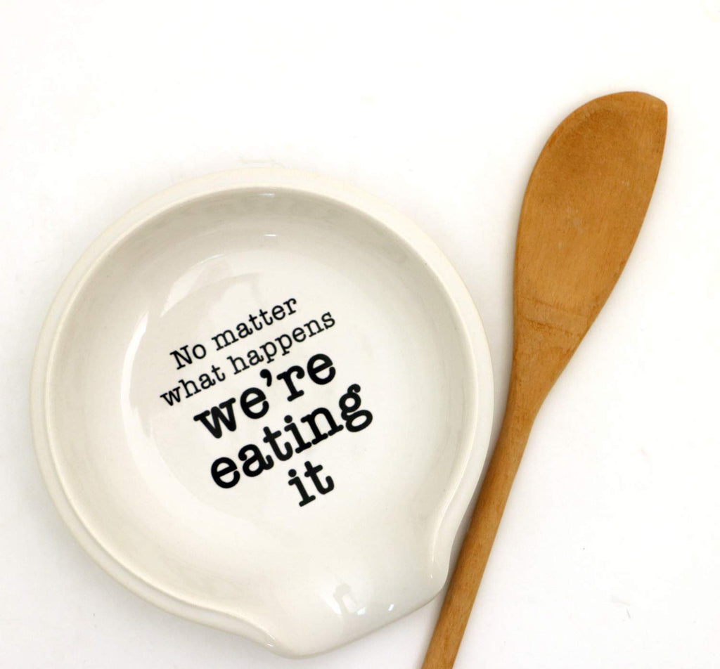 We're Eating It Spoon rest, funny gift for cook, kitchen gift