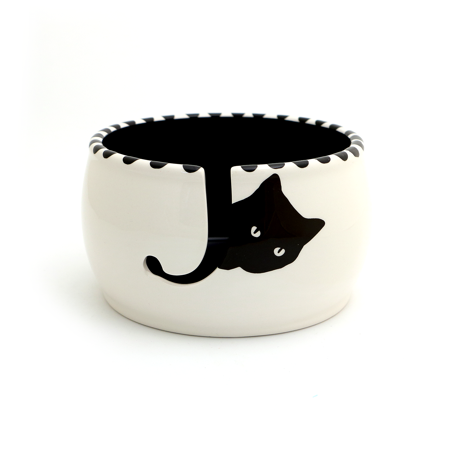 Black Cat Peeping Yarn Bowl – Stitches