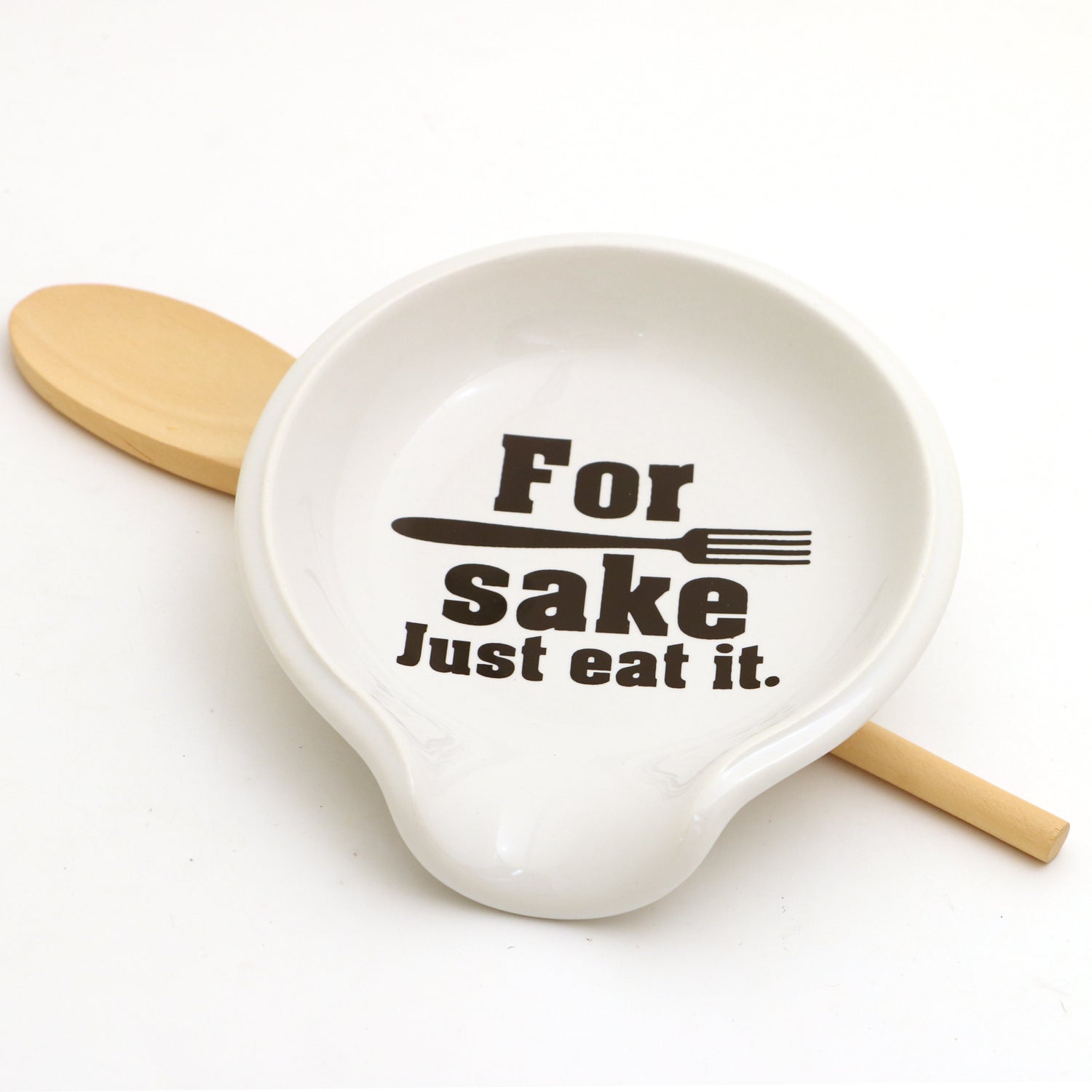 For Forks Sake Just Eat It Spoonrest, funny spoonrest