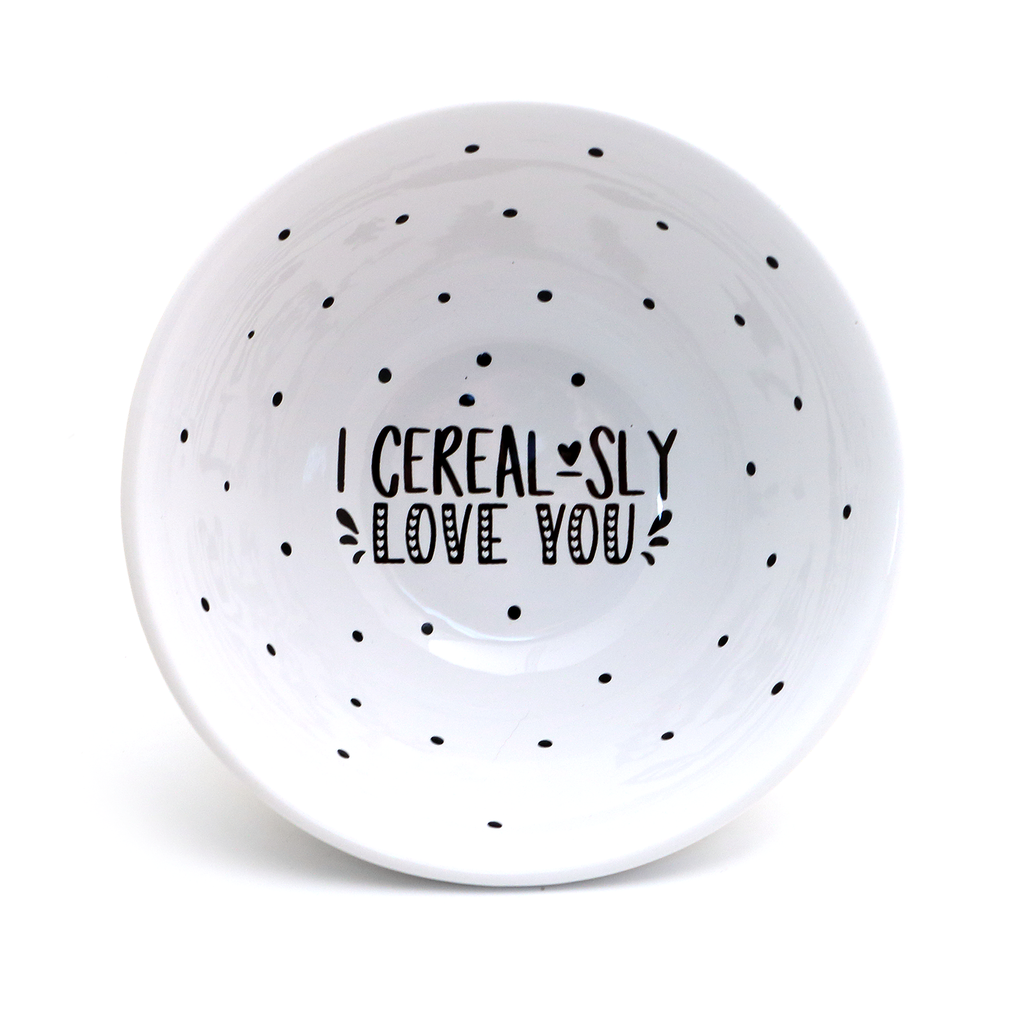 I Cereal-sly Love You, Funny cereal bowl