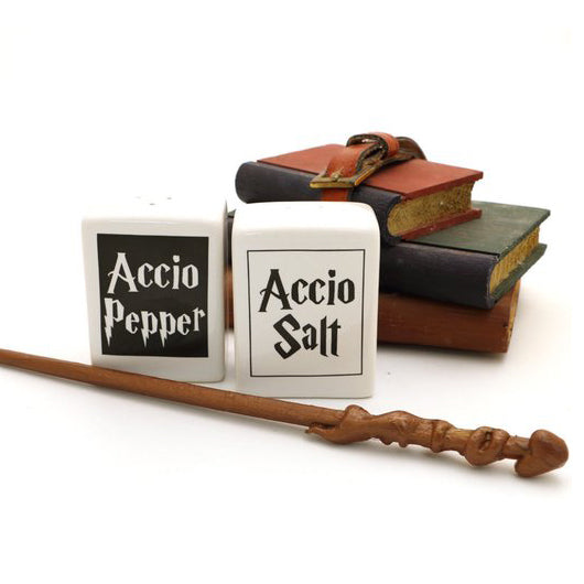 
Accio Salt and Pepper shakers- great gift for a wizard loving cook or foodie- even if they are a m