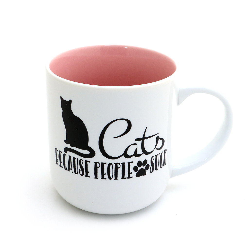 Cats Because People Suck mug, funny cat mug, gift for cat lover