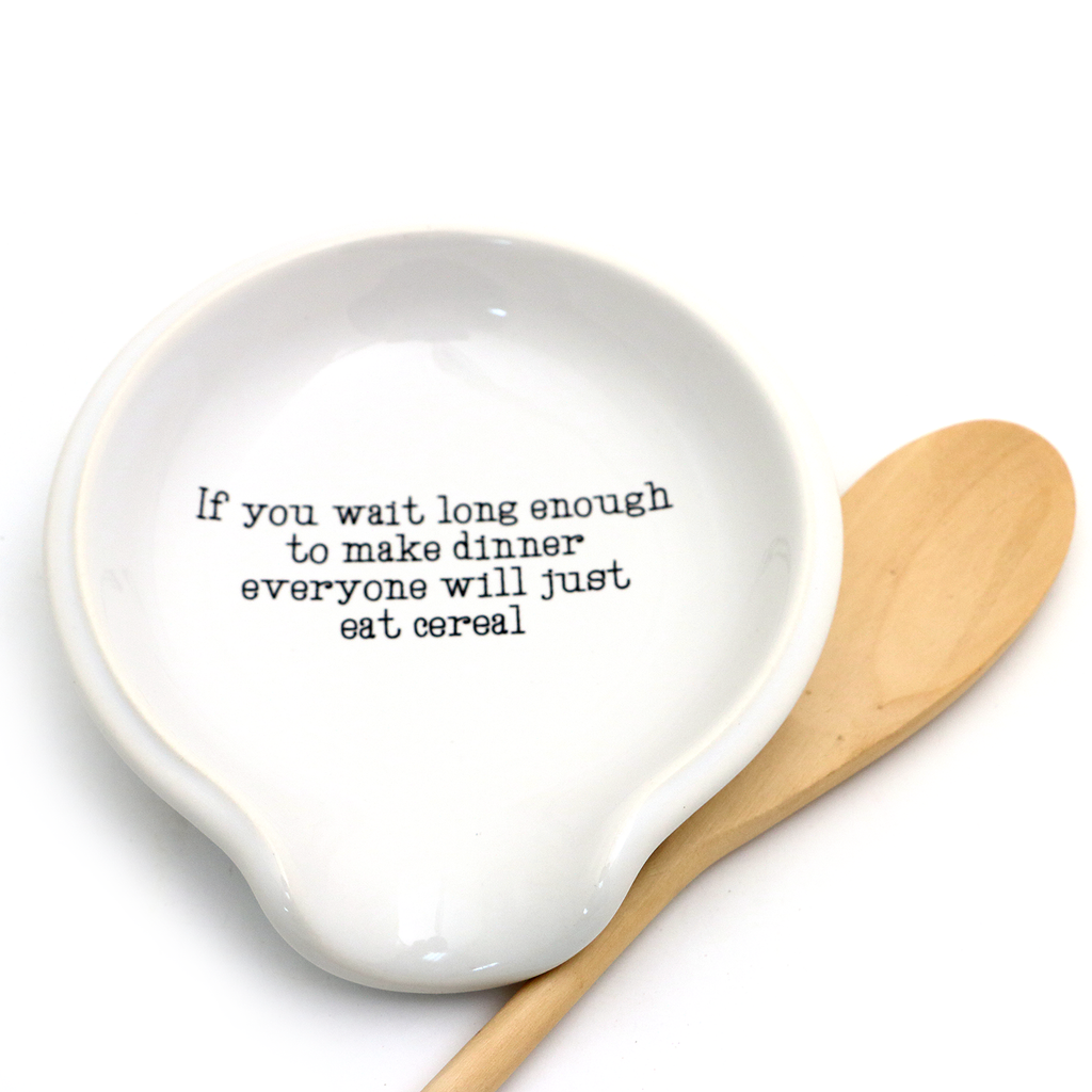 Funny spoon rest, No matter what happens we're eating it, gift for cook