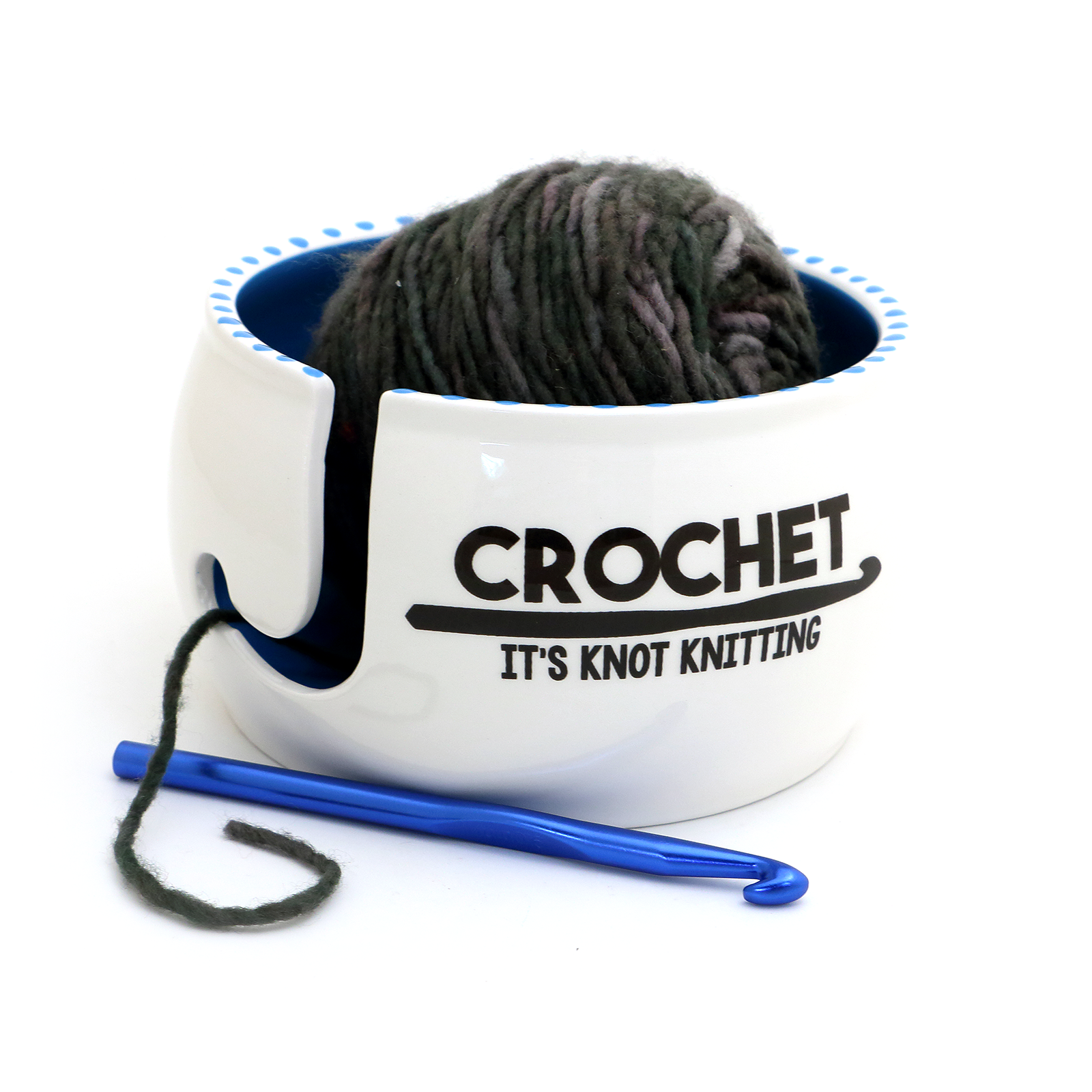 Yarn Bowl, I Crochet so I Don't Choke People, Crochet Bowl, Funny