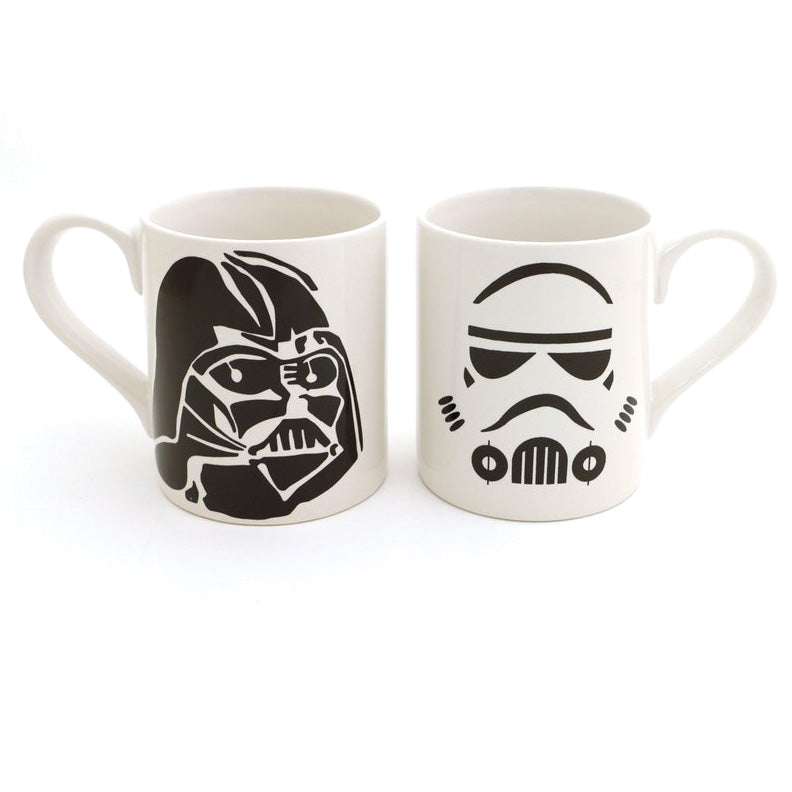 
Don't let anyone be disappointed in your lack of Star Wars mugs. This set features Darth on one mu