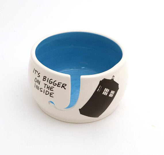 Dr. Who - It's Bigger on the Inside Yarn Bowl – LennyMud
