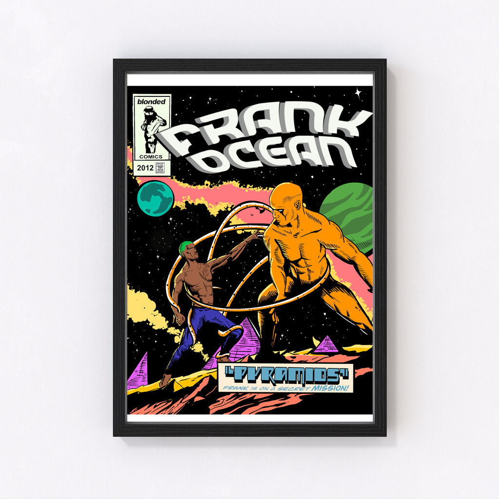 Frank Ocean Print, faux comic book cover art by Jesse Veasey