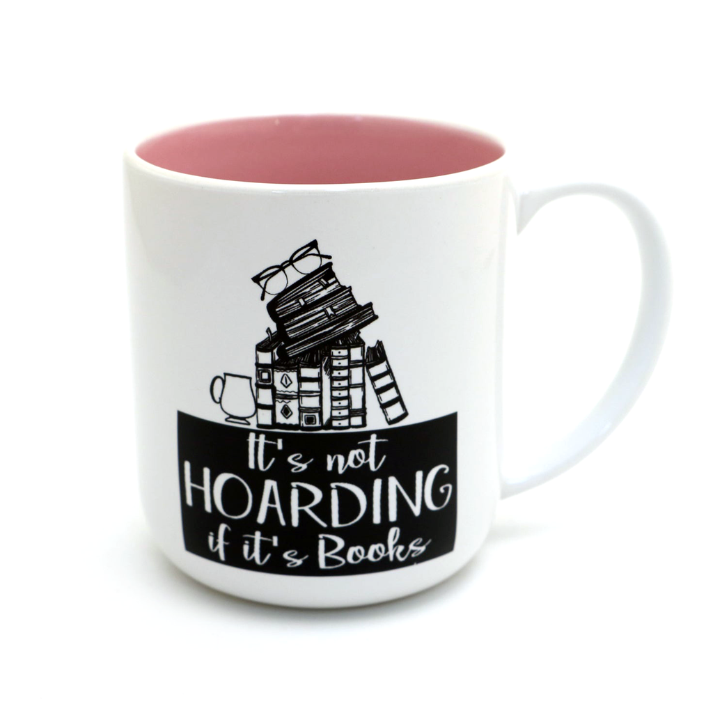 It's Not Hoarding if it's Books mug, gift for reader, book lover