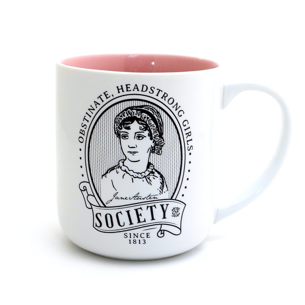 Jane Austen Mug, Headstrong Obstinant Girl, Gift for reader
